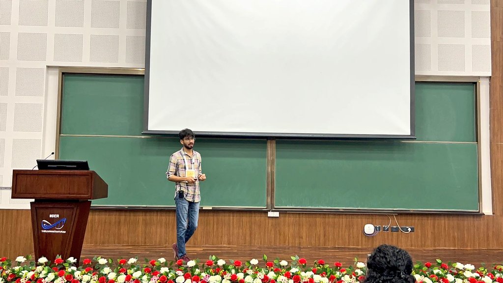 Had a fantastic time speaking at #NGN2024! Thanks to the organisers for putting together this meeting in the lush green campus of IISER TVM. It was wonderful reconnecting with friends from the previous NGN and witnessing the growth in the neuro community over these years! :)
