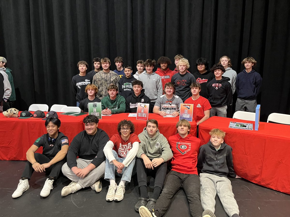 Congrats to Ryne, Jake, and Cole on celebrating their commitments to playing college baseball! 

#CollegeDawgs