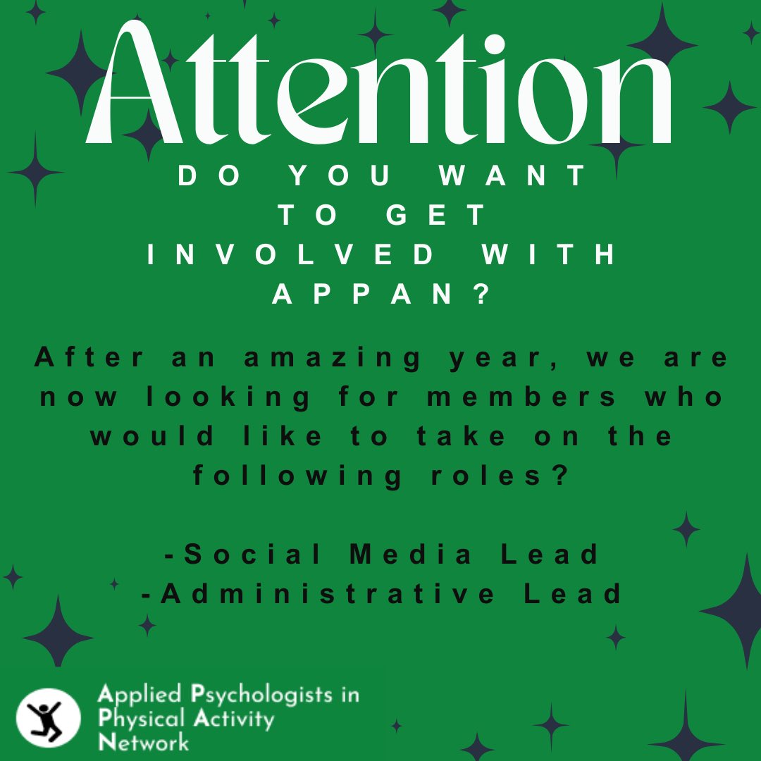 Applied Psychologists in Physical Activity Network tweet media