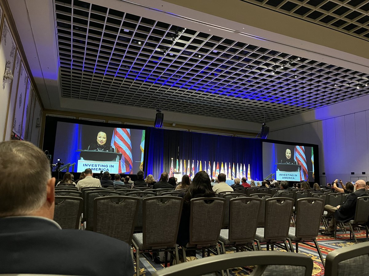ilana_willi's tweet photo. The last day of the CRWUA conference ended with the tradition of Federal Friday that discussed partnerships between tribes and Mexico. 

“The Colorado River has a way of demanding the very best of you,” Bureau of Reclamation Commissioner Camille Calimlim Touton said. https://t.co/1VDK8nPksR