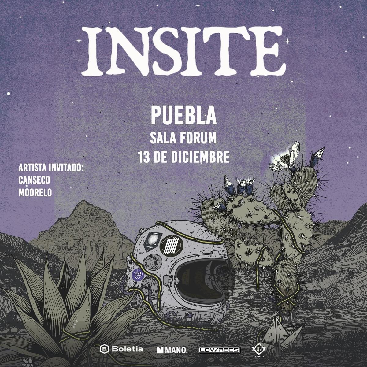 Estamos a nada de vivir una noche increíble con @insitemusic el próximo 13 de diciembre en #SalaForum ❤️‍🔥
Estarán como bandas invitadas <a href="/cansecotj/">Canseco</a> y <a href="/Moorelo_Oficial/">Moorelo</a> ⭐️⭐️

Adquiere tus entradas en <a href="/boletia/">Boletia</a> 🎫

¿Cuántos vamos? ☝️

<a href="/Lobia_/">LOBIA</a>  <a href="/lovrecs/">LOV/RECS</a> 

#concierto #insite #puebla