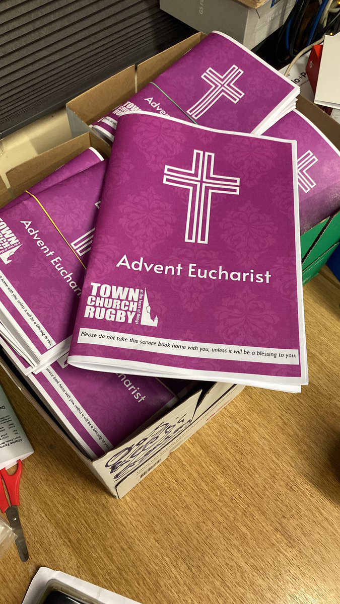 New Advent service booklets for Sunday. Bless the photocopier.