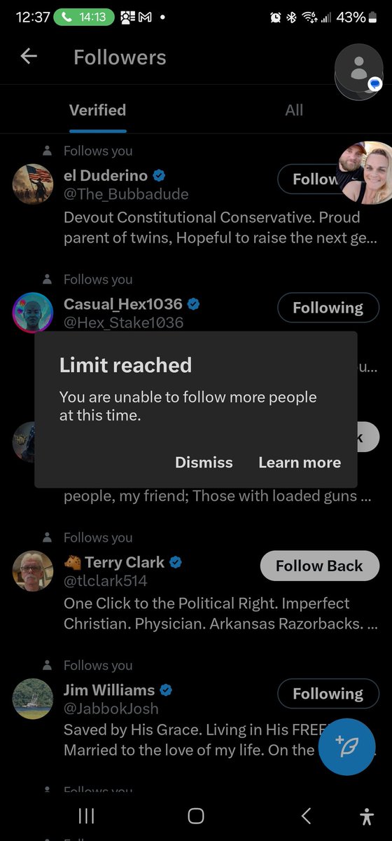 I will follow everyone back as soon as I am able.