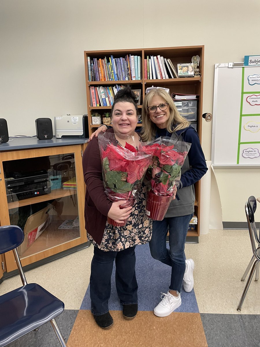 I am so incredibly lucky to work with these two amazing individuals! SHS governor educator of the year and educational support professional of the year. Tina and Laura continuously go above and beyond for their students &amp; I couldn't be more proud to be their colleague and friend!