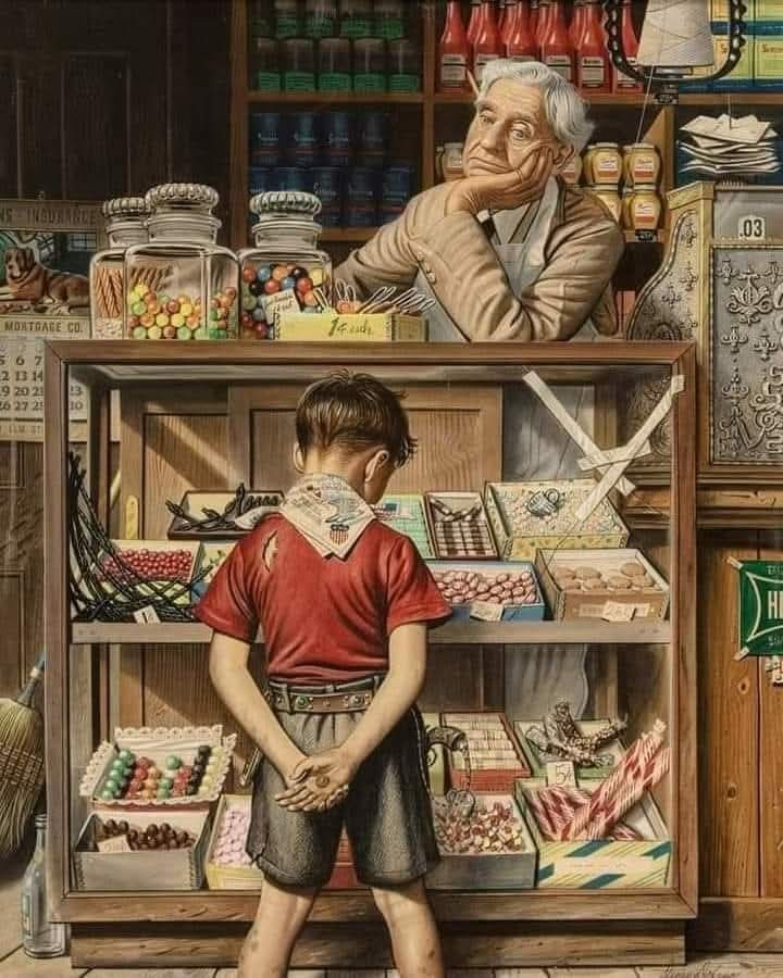 Jurasago's tweet photo. Penny Candy ', 1944
 Stevan Dohanos , 1907 _ 1994) https://t.co/mqjtok7h4J