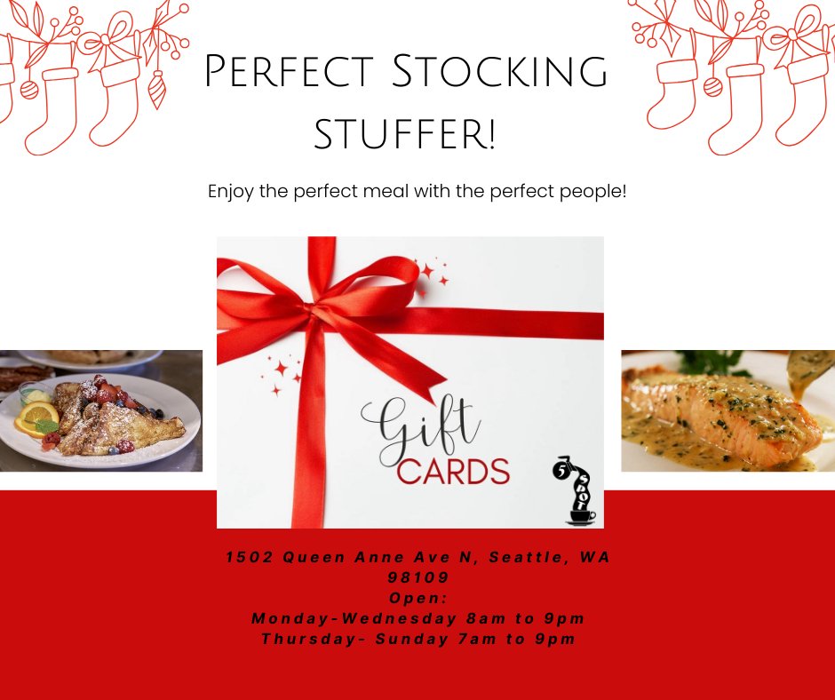 5spotseattle's tweet photo. 🎁🎉 Make Your Holidays Extra Special at 5 Spot! 🎉🎁
Gift the gift of a great meal with our gift cards or book your holiday party with us today! From intimate dinners to lively gatherings, let's make your celebration unforgettable. Reserve now and spread the holiday cheer! https://t.co/LX3VsHDHGS