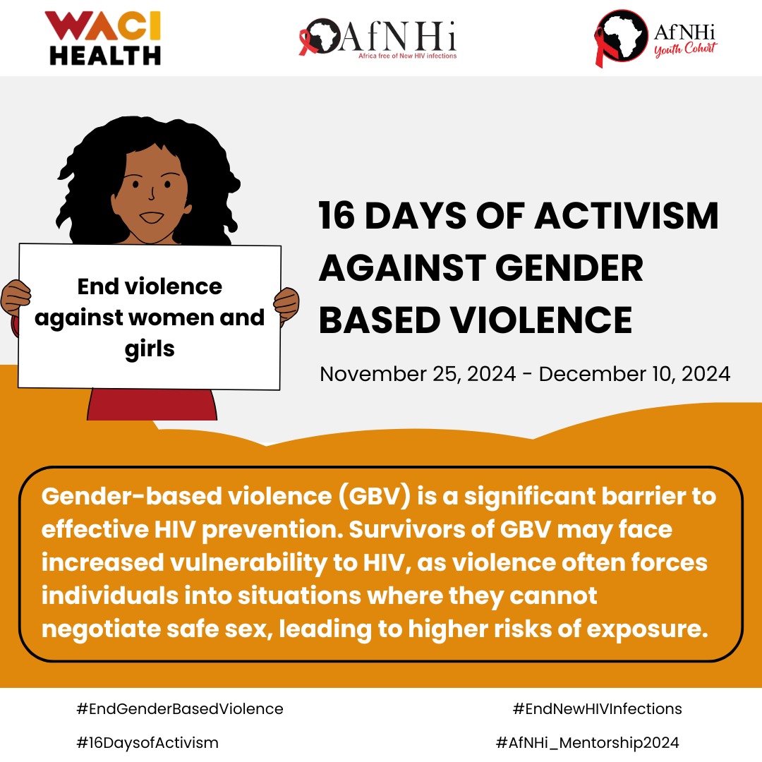 AfNHi_Tweets's tweet photo. Comprehensive  HIV prevention must include strategies to end GBV and promote gender equality.
#EndNewHIVInfections https://t.co/zO3jtNzD5f
