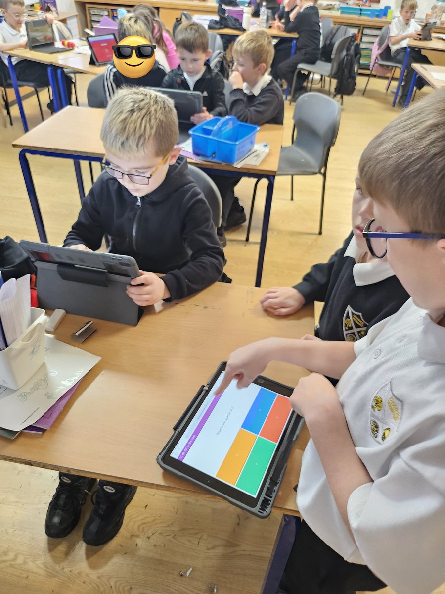 Primary 4 love a Friday afternoon <a href="/PlayBlooket/">Blooket</a> Today we played one on fractions of amounts and a Christmas trivia game! <a href="/KBarr_16/">Mrs Barr</a>