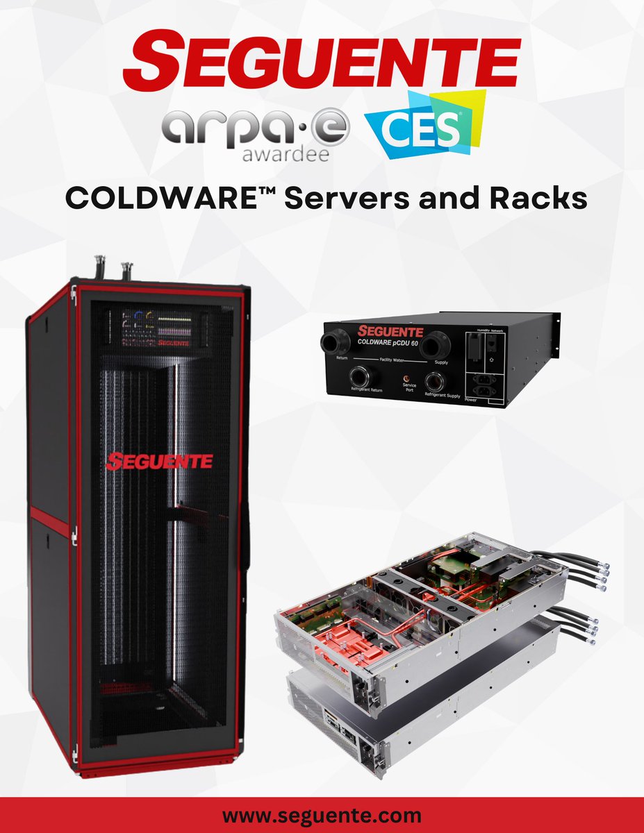 Showcasing our new #COLDWARE products <a href="/CES2025/">Deep space</a>, including our passive 2-phase DTC liquid cooling. Stop by our booth #8953 to see how @SEGUENTE and <a href="/ARPAE/">ARPA-E</a> are bringing power to possibility!