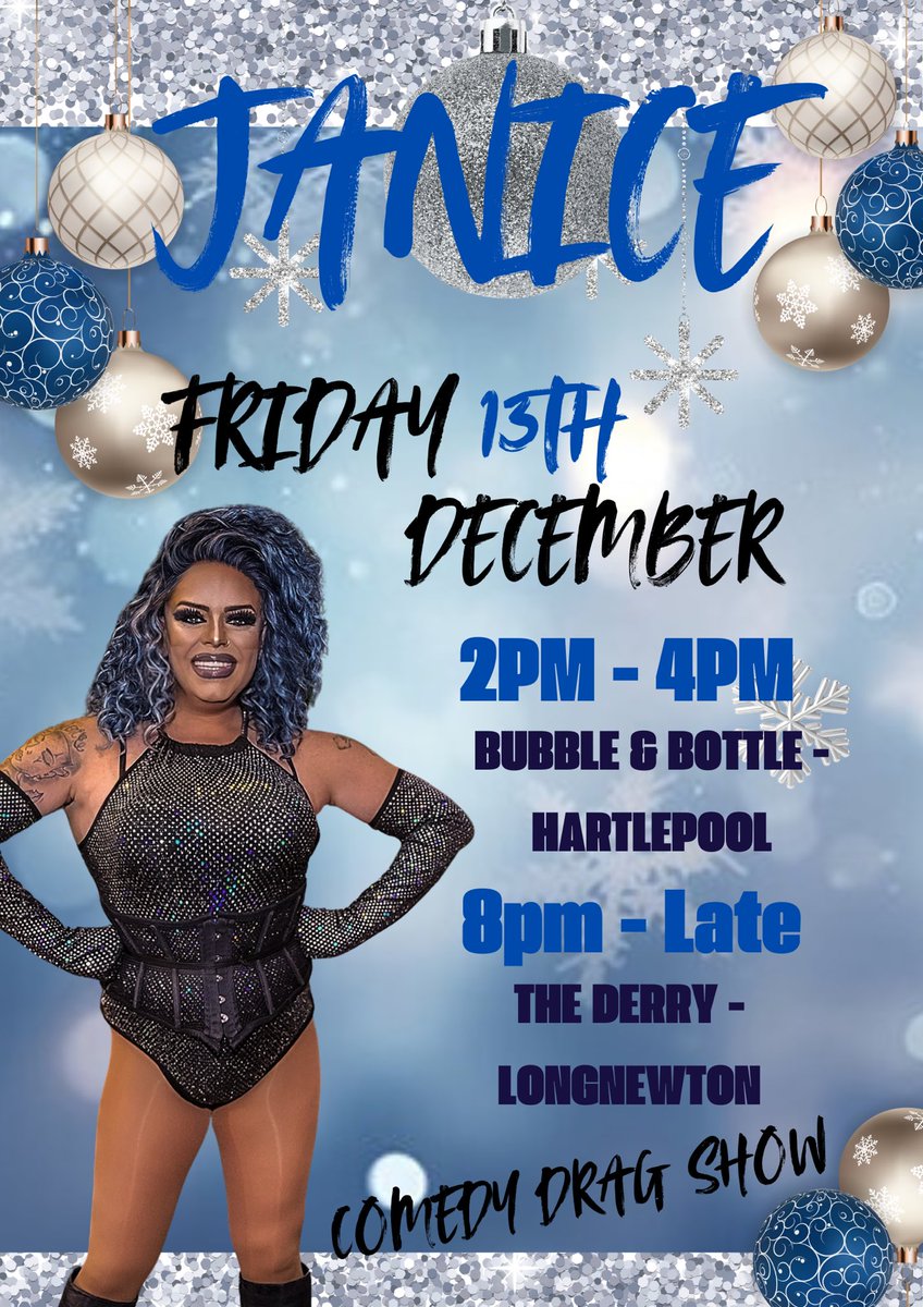 Next weeks gigs…..
Friday 13th December
2pm - 4pm The Bubble &amp; Bottle - Hartlepool
8pm - Late The Derry Long - Newton