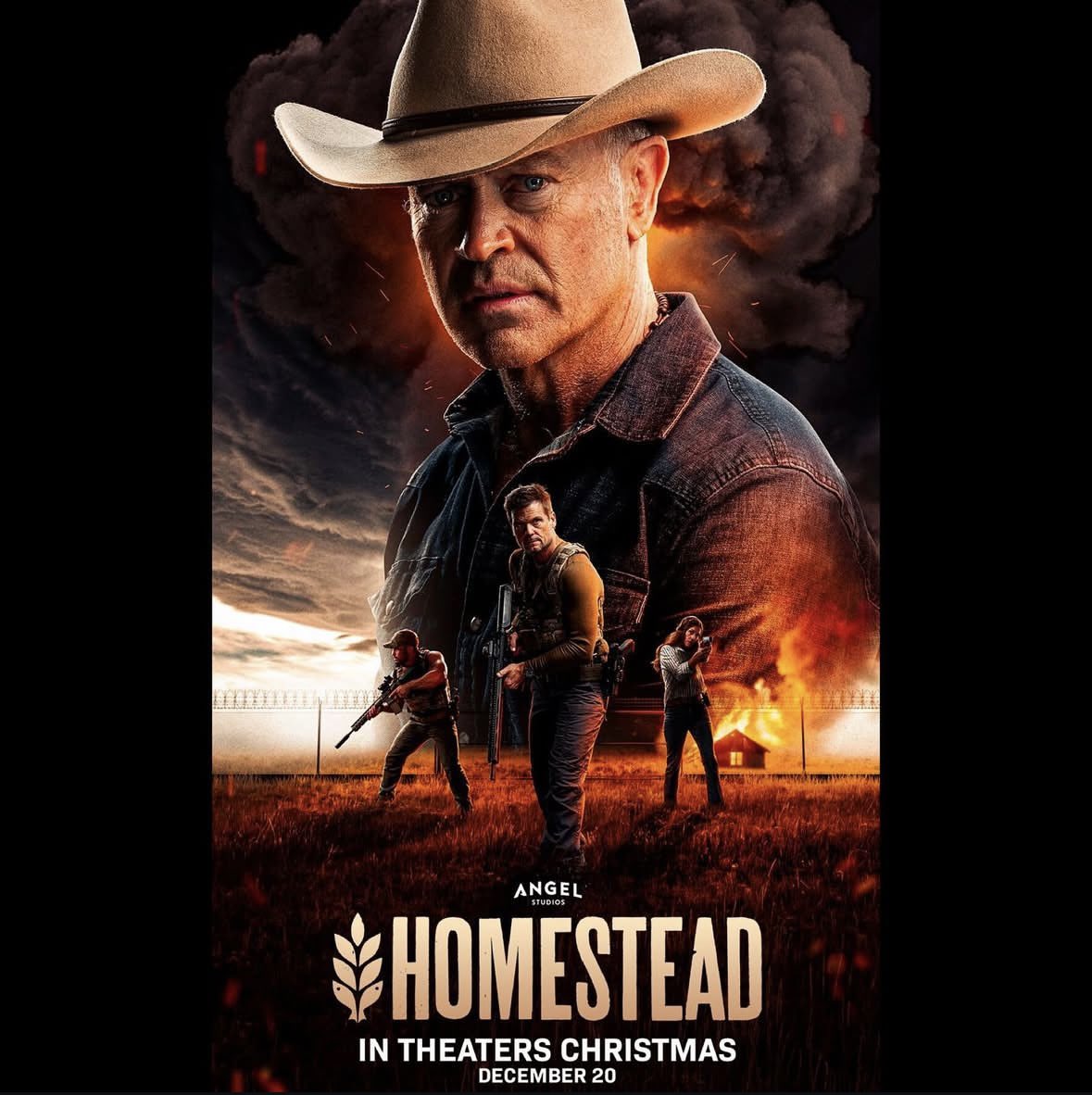 CharlesEsten's tweet photo. Very excited to share my upcoming new project, HOMESTEAD!! It’s an epic story of survival, family, and hope in impossible times. @HomesteadMovie releases in theaters December 20 and will then stream as a series on the Angel app and at https://t.co/RR2Ldkm2Q1.  

This project has an amazing ensemble cast including @nealmcdonough, @DawnOlivieri, Bailey Chase, @KearranGiovanni, @Jesse_Hutch, Jill Wagner and many others! My character, Cain, joins in on episode 4. And, wow, what an entrance he makes! 🤠

Hope you’ll consider joining in this new adventure from the ground floor. You can pre-order tickets to the movie at https://t.co/JbHA9mybDu !

@AngelStudiosInc #HomesteadMovie