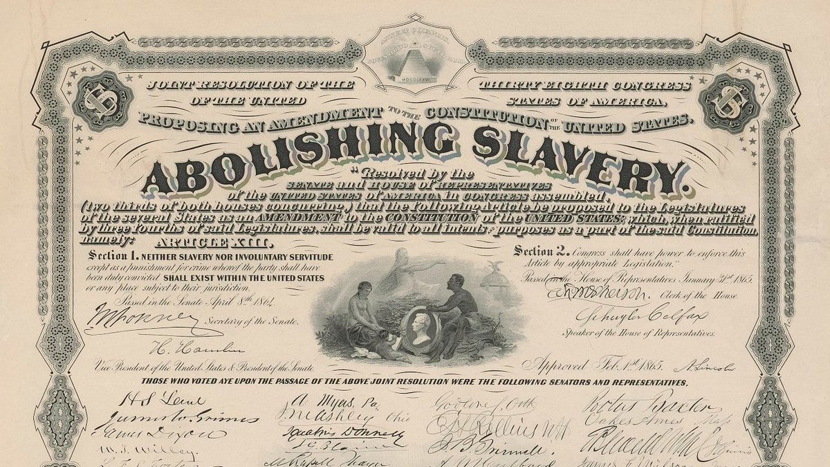 RepJamesClyburn's tweet photo. 159 years ago today, the 13th Amendment was ratified, abolishing slavery in the U.S.

Along with the 14th and 15th Amendments guaranteeing citizenship, equal rights, and voting rights, it marked a monumental step forward in the fight for racial equality. https://t.co/ohTWIWwtCS