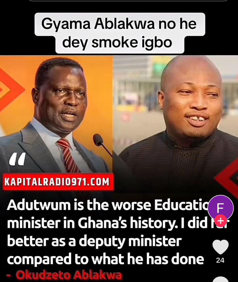 See what awingaa Ablakwa is saying eeii😅 he simply wants to come back and cancel FSHS oo
#1TouchForBawumia 
#IncompetentMahama