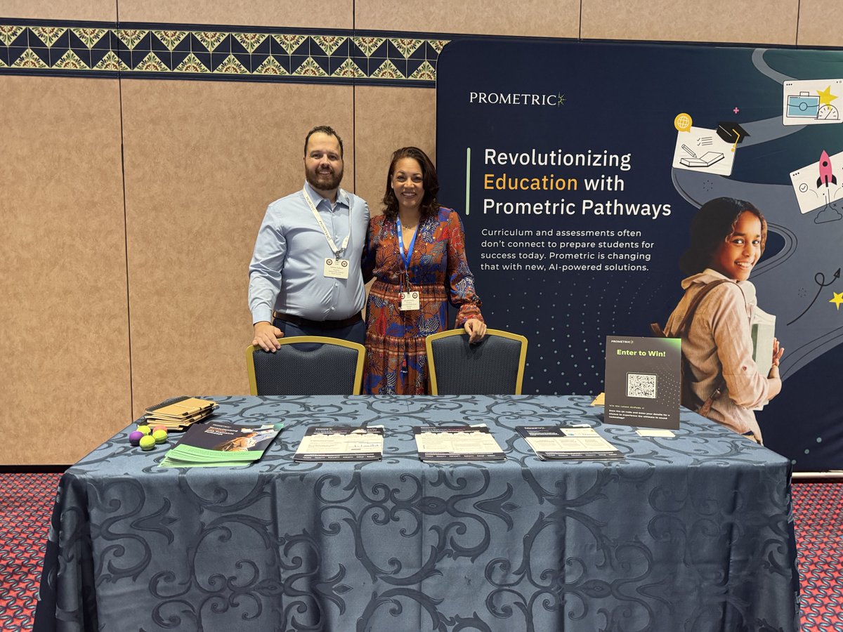 PrometricGlobal's tweet photo. Such an honor to connect with so many leaders at the Blue Ribbon 2024 conference π C'ya next year #BRSOE2024 #prometricpathways #AI #edtech #superintendent https://t.co/9G65C4upQj
