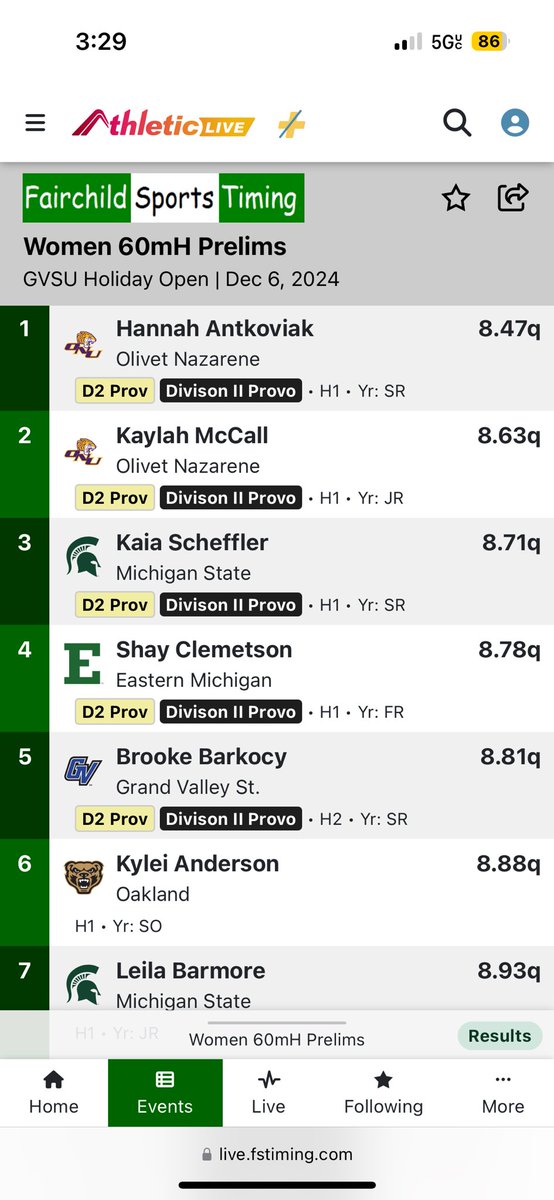 ONU_XCTF's tweet photo. First race of the season and we have two automatic qualifiers in the women’s 60m hurdles! Onto finals for these two.

Mauricia Harris opens her ONU career running 9.11 - expect that time to drop fast. Wouldn’t surprise me to also see her qualified very soon!! https://t.co/jAydytlKA2