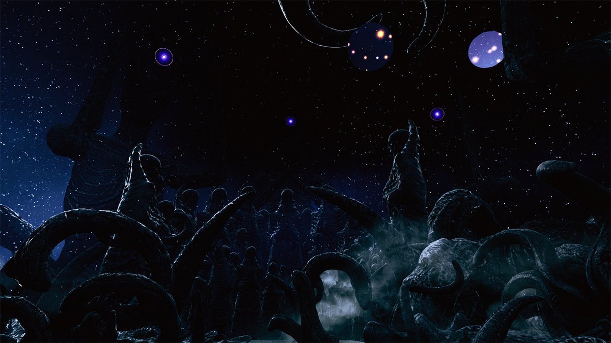 Under a star-filled abyss, ancient statues stand in silence, their twisted forms haunting. What lies beyond this expanse is for the brave to discover. Will you dare to explore The Shore's mysteries?

Watch the trailer: youtube.com/watch?v=-RQfkZ…

#HorrorGame #CosmicHorror #IndieGame
