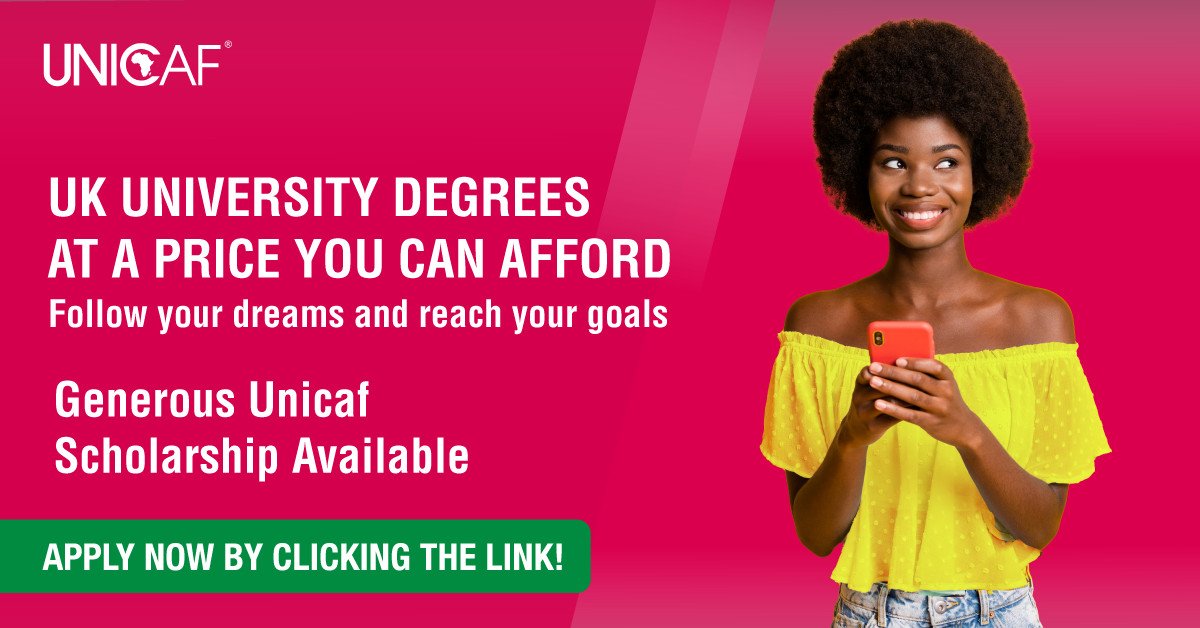 emperorhope's tweet photo. Earn a generous scholarship for an internationally recognised of your choice. 
Study online and earn a BSc, and a UK master's degree through a UNICAF partial scholarship approved by the British Accreditation Council 

https://t.co/uAOlCX3zlx https://t.co/LX8K3CL9td