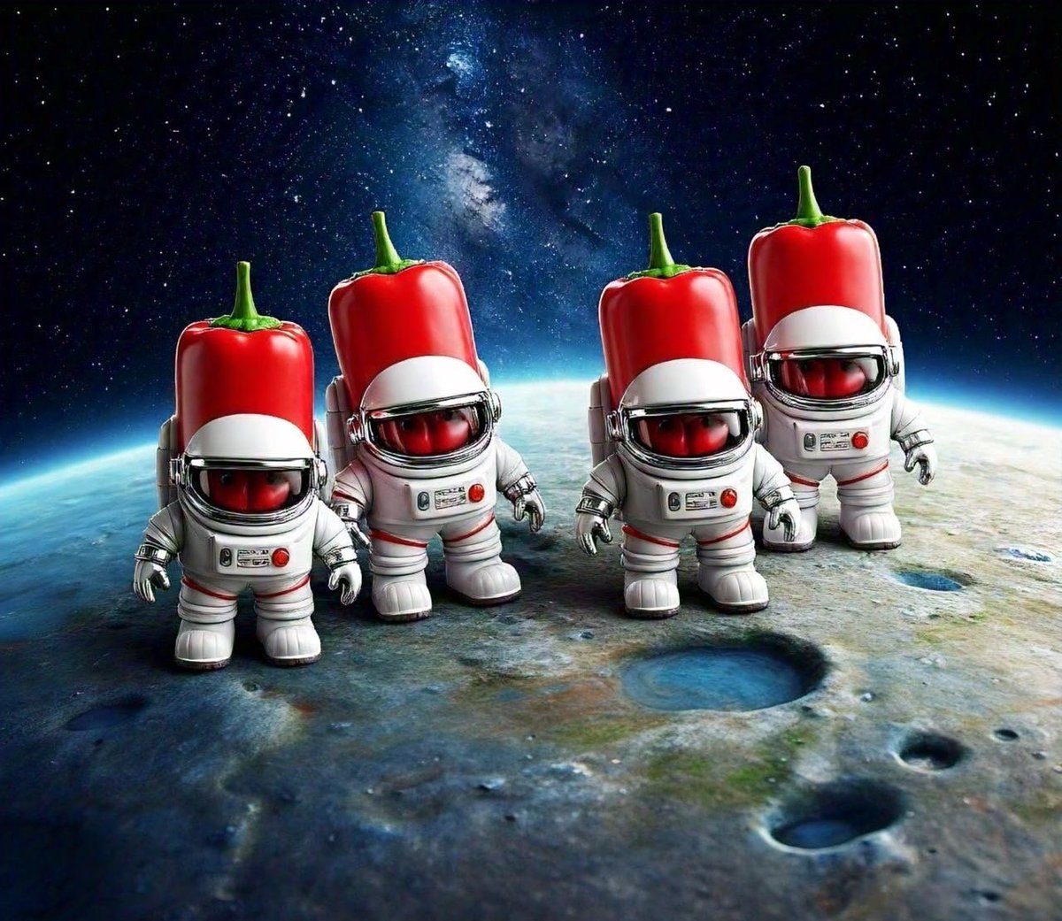 Looks like some $CHILI 🌶 landed on the moon! ✨
