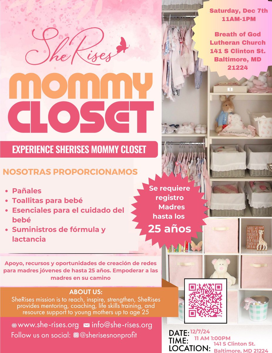 bbbfund's tweet photo. We’re partnering with SheRises tomorrow  to giveaway essential mommy and baby items to Baltimore moms!

Young moms, register to pickup your FREE items!

Help us speed the word with moms that would benefit. https://t.co/XSp3qChKsW