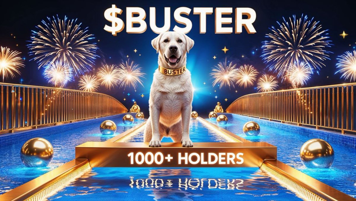 Milestone #1 Accomplished, 1K Holders. Congrats To The Community! $Buster Is Forever!