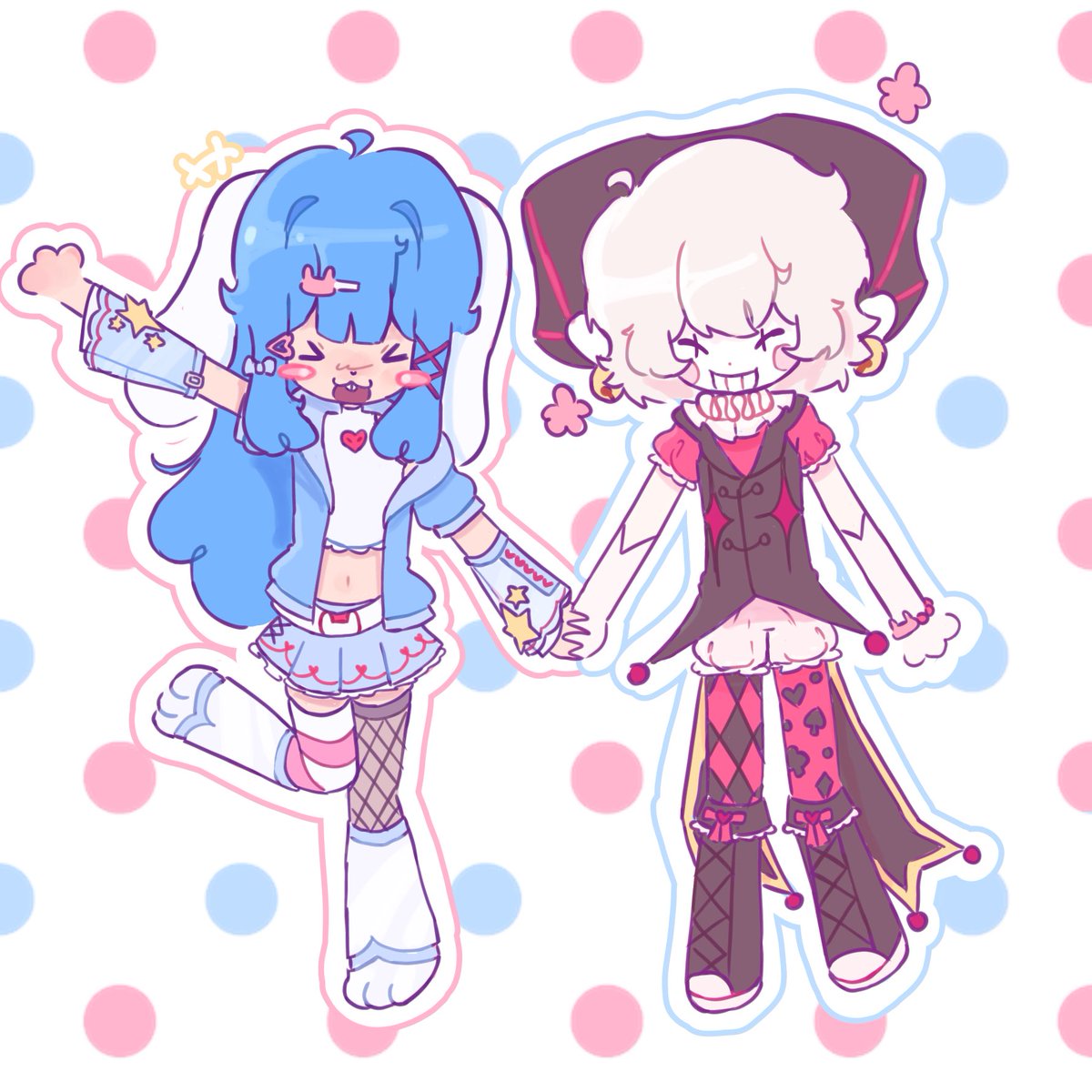 moepilled123456's tweet image. the killerbunnies r BACK !!!!

#kaboodlefanart #clownpiercefanart  #killerbunnies