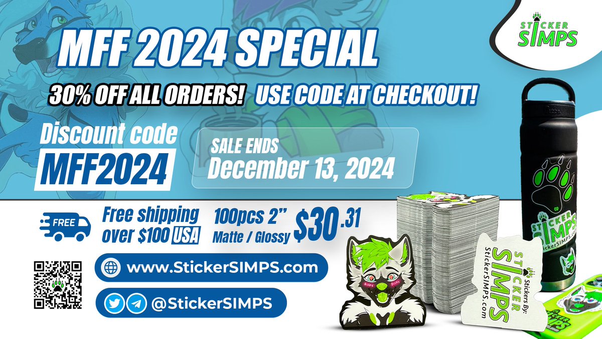 Sticker SIMPS: Custom Stickers/FREE Back-Printing! tweet media