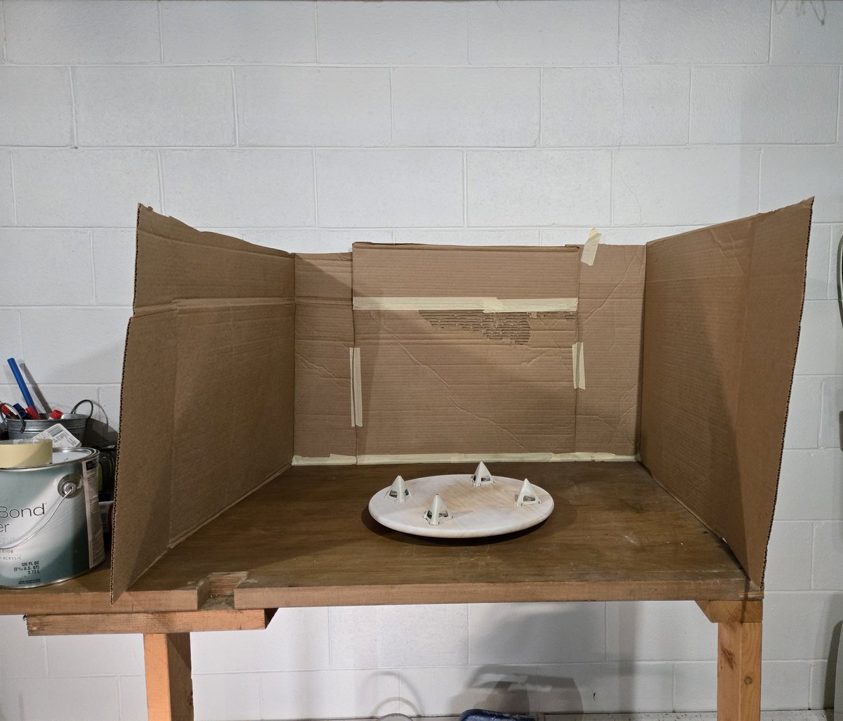 Check out my sweet spray booth 😎😅