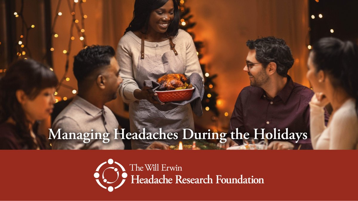 Cure_Headaches's tweet photo. The holidays are here, but so are the headaches. Learn how to manage stress and triggers this festive season with these helpful tips from The Will Erwin Headache Research Foundation. 🎁✨

Read the full blog here: https://t.co/19WIGlSng1

#HolidayStress #CureHeadaches https://t.co/K1ArbLNzuX