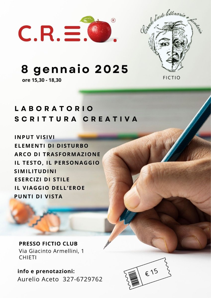 graziosi0's tweet photo. Laboratorio scrittura creativa a Chieti.  Lasciamo per un pò la tecnologia e riscopriamo la creatività. https://t.co/lda4hrN8Bp