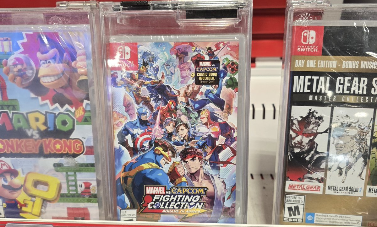 Malckie92's tweet image. Seeing the classic Marvel vs. Capcom games on display in retail stores made me shed a tear🥲

WE&apos;RE SO BACK!!!!!!
@marvelvscapcom #MVC2FREED
#MVCFIGHTINGCOLLECTION