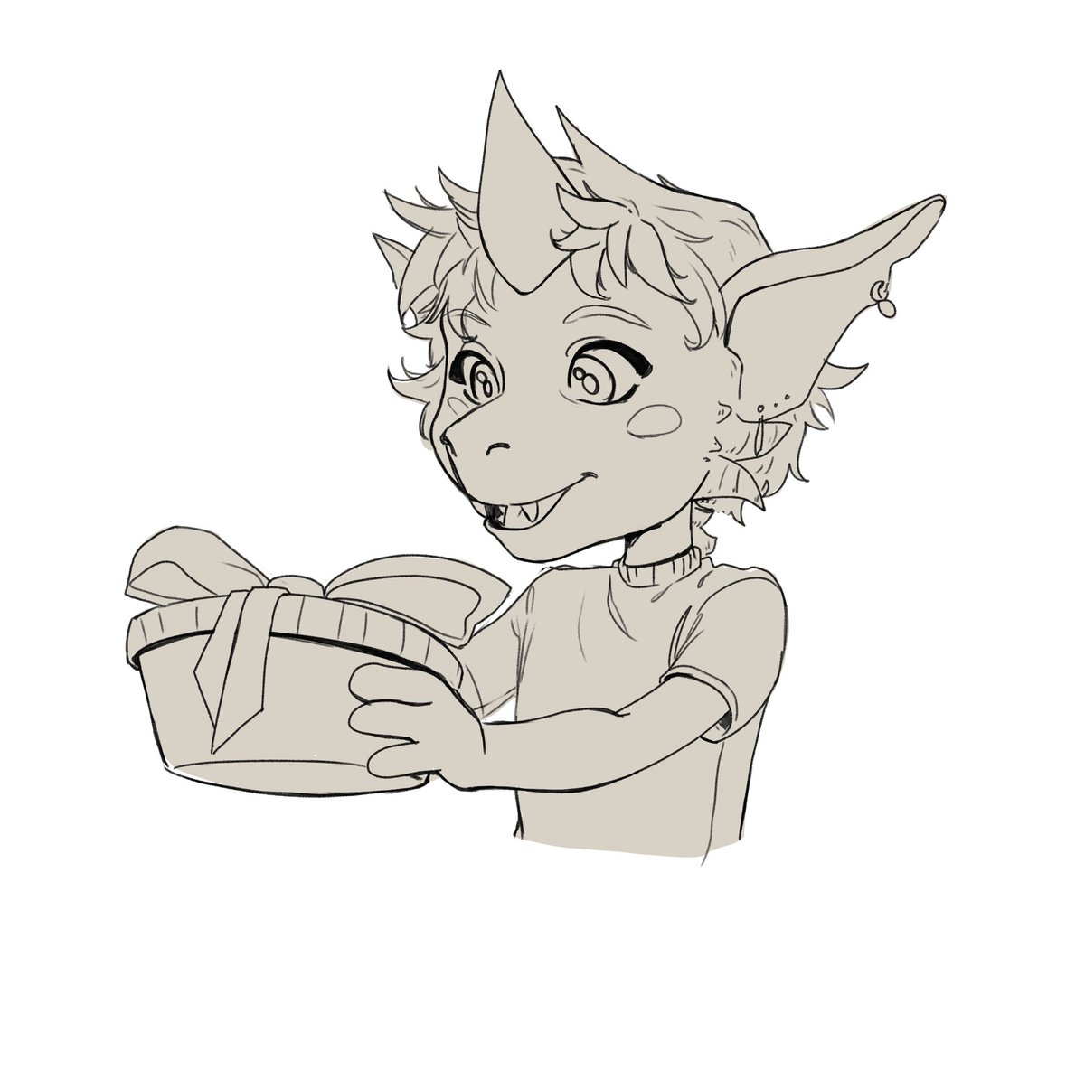 Lehsketch's tweet photo. Christmas season is finally here!! What is your favorite holiday? I particularly love Christmas.

I made a quick drawing to practice the chibi style. I love this style but I'm still trying to find my own style close to it.
#furryartist #chibiart #furries https://t.co/G9JnY23Kj1