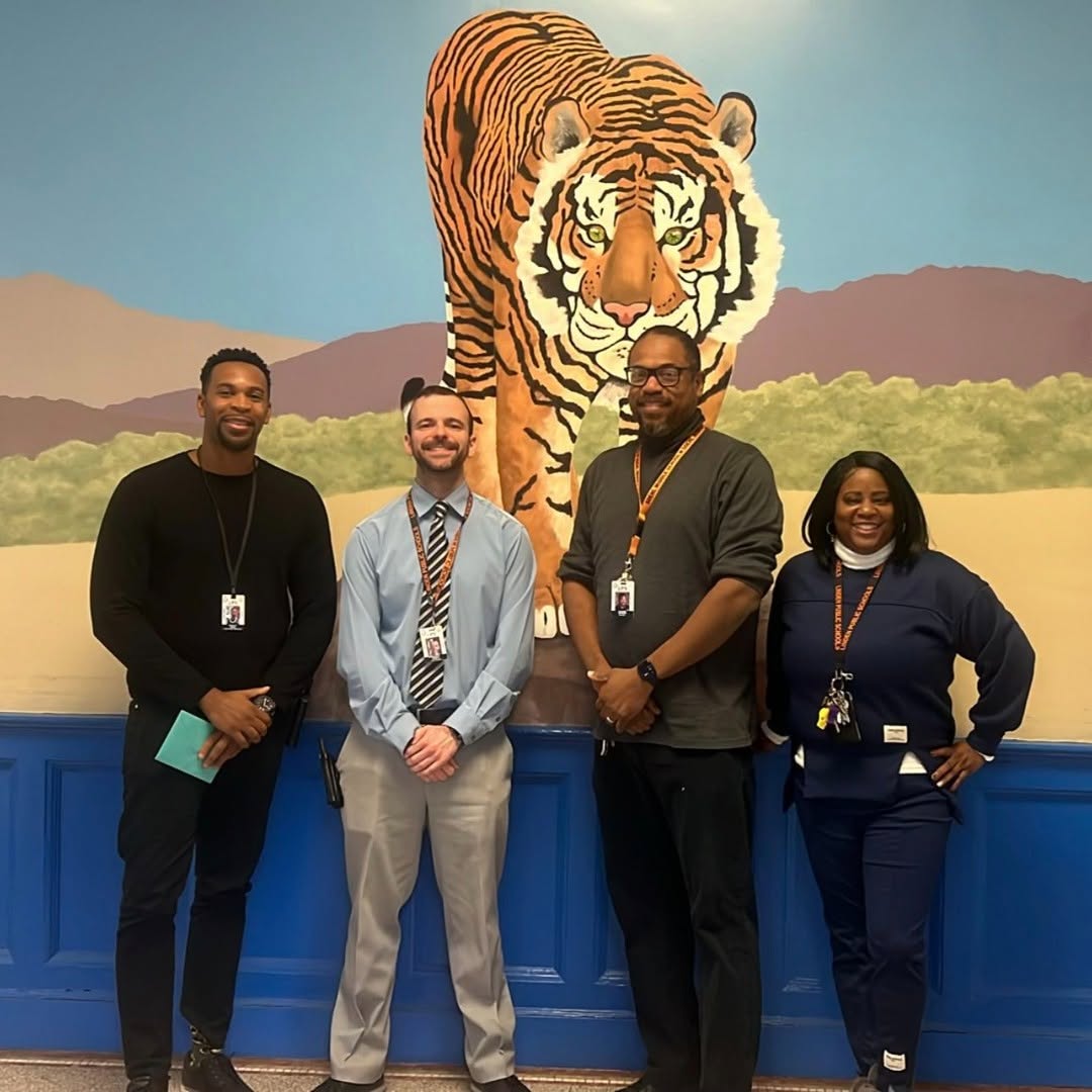 Congratulations to Mr. Kevin Findlay (left) for being named ESP of the Year and Mr. Radames Baldwin (second from right) for being named Teacher of the Year! Thank you for all that you do! <a href="/LindenPS/">Linden Public Schools</a> <a href="/AtiyaYPerkins/">Atiya Y Perkins Ed. D.</a> <a href="/MrWalkerLPS/">David Walker</a> <a href="/principalglong/">Gwendolyn Long</a> <a href="/AngeloTMonaco/">Angelo Monaco, Ed.M.</a> #LindenCelebrates