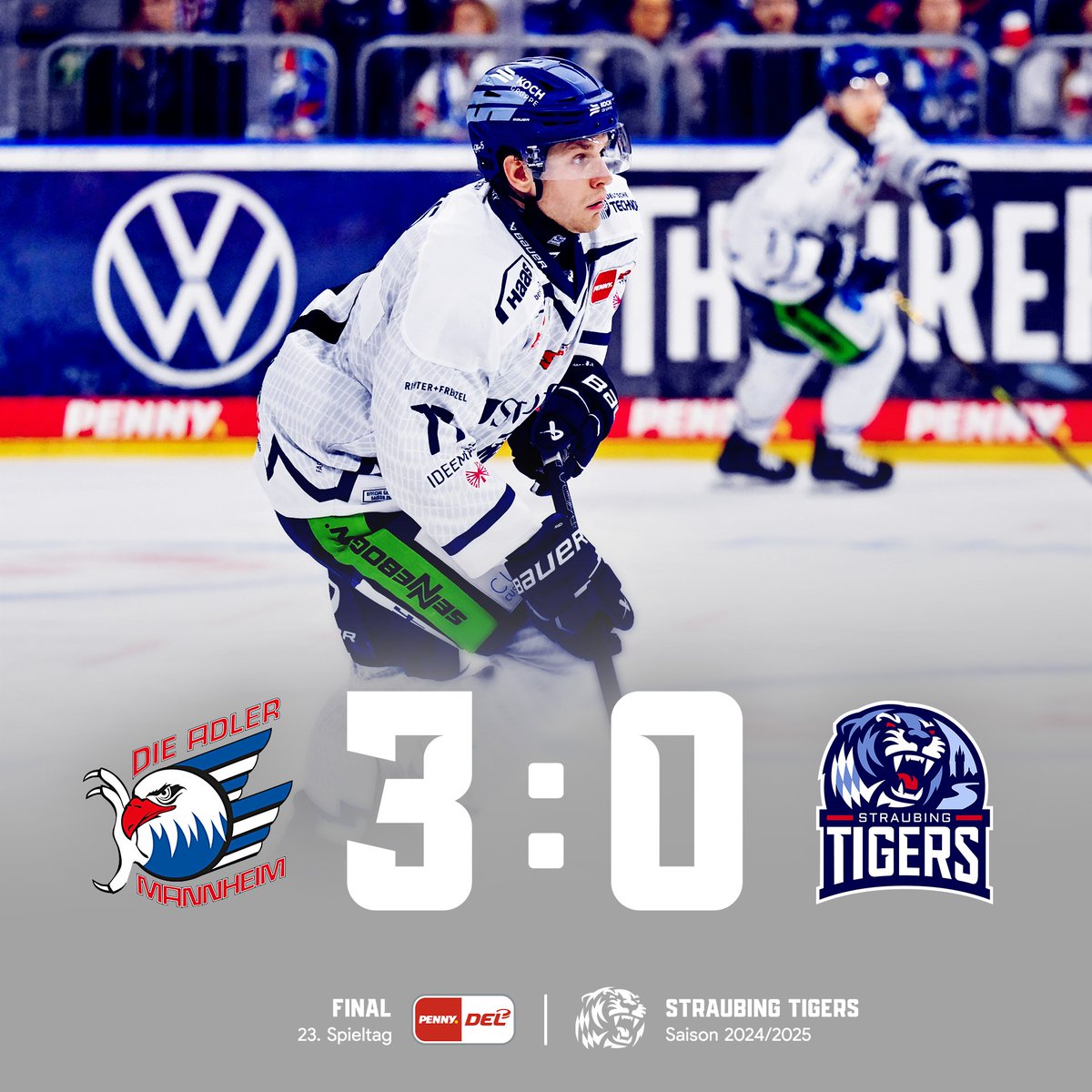 srtigersfans's tweet photo. Das war heute offensiv einfach wieder einmal viel zu wenig ...

#MANvsSTR | #PENNYDEL 

#tigershockey https://t.co/zDrrczf94L