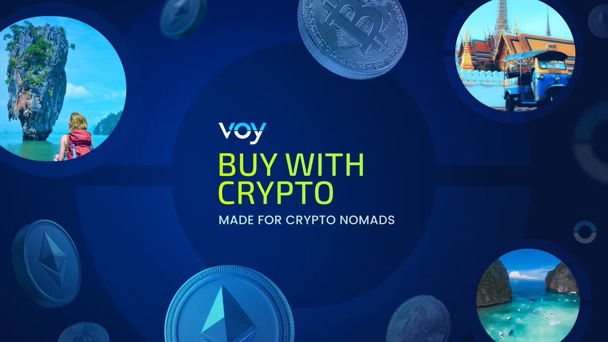voytravel_ai's tweet photo. Why will 'Buy with Crypto' on Voy Travel be a perfect fit for #CryptoNomads? 🌍💳

1️⃣ Seamless Spending: No need to convert crypto to fiat, book directly with your crypto wallet.

2️⃣ Global Freedom: Crypto works everywhere, regardless of the country or currency. Perfect for borderless living.

3️⃣ Privacy First: Protect your personal data, crypto payments mean sharing less sensitive information.

5️⃣ Avoid Volatility: Turn your holdings into travel experiences without worrying about market swings.

6️⃣ Pioneer Status: Be part of the decentralized revolution, one trip at a time.

This isn't just a feature; it's a lifestyle upgrade for crypto nomads. ✈️💼

P.S. We’ve got a gift for you: $50 in travel credits! Claim yours in the tweet below.