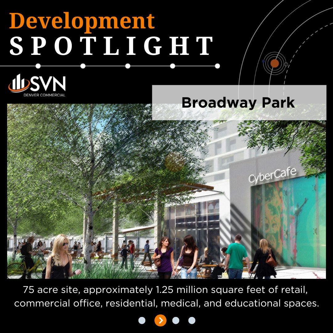 SVN_Denver's tweet image. Exciting transformation underway! 🌆 Broadway Park, the new mixed-use redevelopment of the Denver Design District, is bringing a fresh vision to the city. Stay tuned for big changes! 🔥
#cre #commercialrealestate #developmentspotlight #broadwaypark #svn #denver