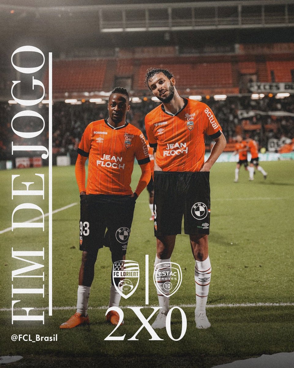 FCL_Brasil's tweet image. 90&apos;| FINAAAAAAAAL DE JOGO NO MOUSTOIR!!!!

Com gols de Joel Mvuka e Pablo Pagis, o Lorient bate o Troyes e garante mais 3 pontos no campeonato, assumindo a liderança provisória da Ligue 2.

⚽️ Joel Mvuka e Pablo Pagis
🅰️ Darlin Yongwa e Aiyegun Tosin

2️⃣ - 0️⃣
#FCLESTAC |…