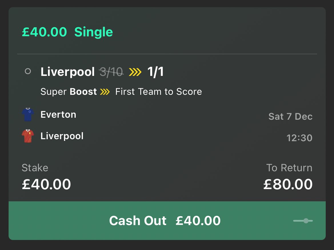 ValueBetSpotter's tweet photo. 😍 FREE MONEY! Liverpool free £80 cash giveaway!

If this Everton vs Liverpool super boost wins, we’ll give away £80 free cash!

👉 £40 to someone who LIKES this tweet.
👉 £40 to someone who RETWEETS this tweet.

Must be following us. Ready? Go! https://t.co/9hadP84mIa
