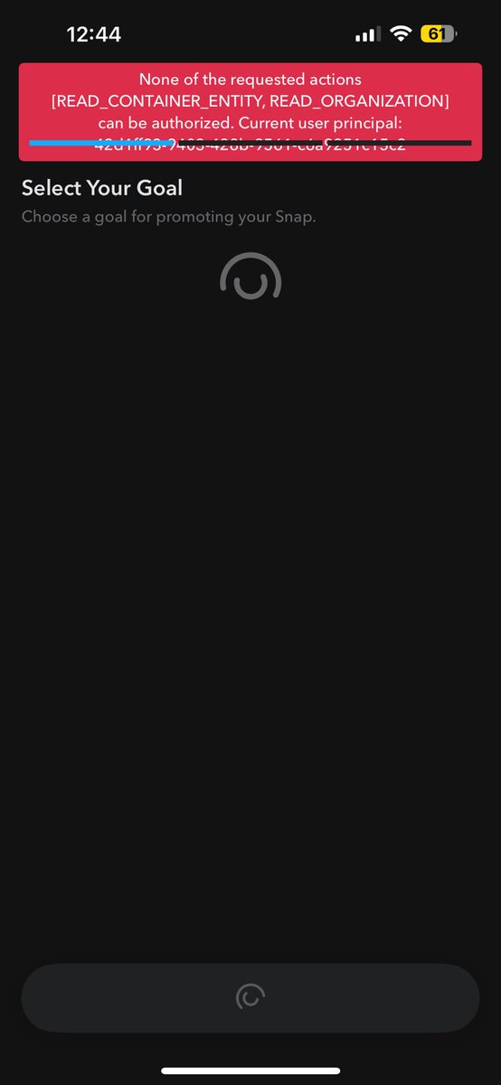 _DJSAMO's tweet image. Dear @snapchatsupport everytime i click promote on my snap i got this msg please help