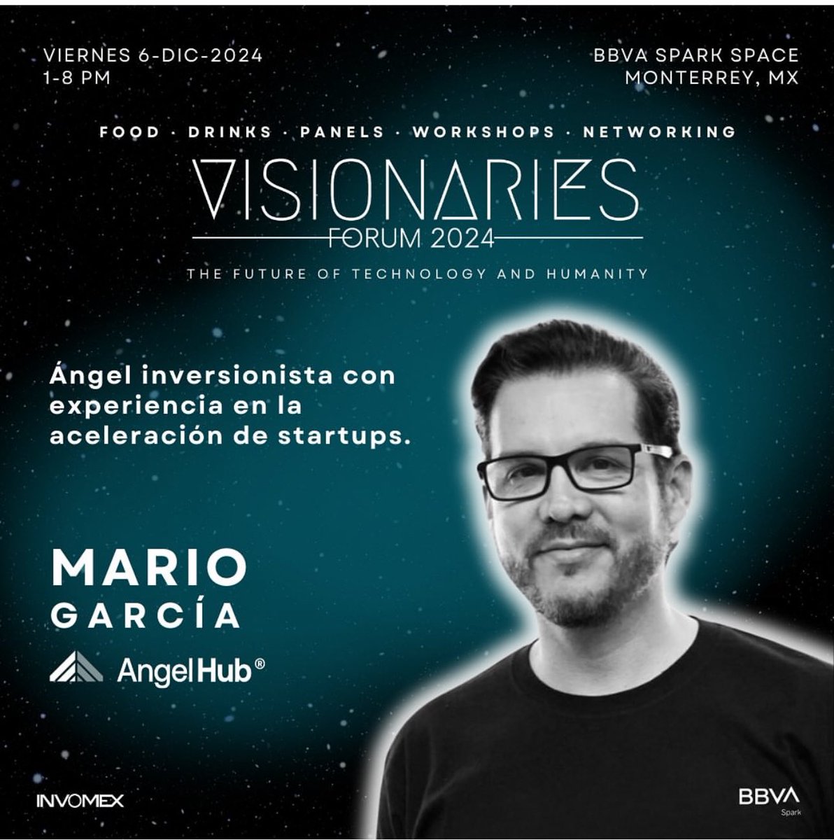 Los veo hoy en el evento Visionaries Summit en BBVA Spark en Monterrey. Muy buenas charlas y networking para emprendedores #startups #venturecapital #cabritovalley <a href="/angelhubclub/">AngelHub Ventures</a>