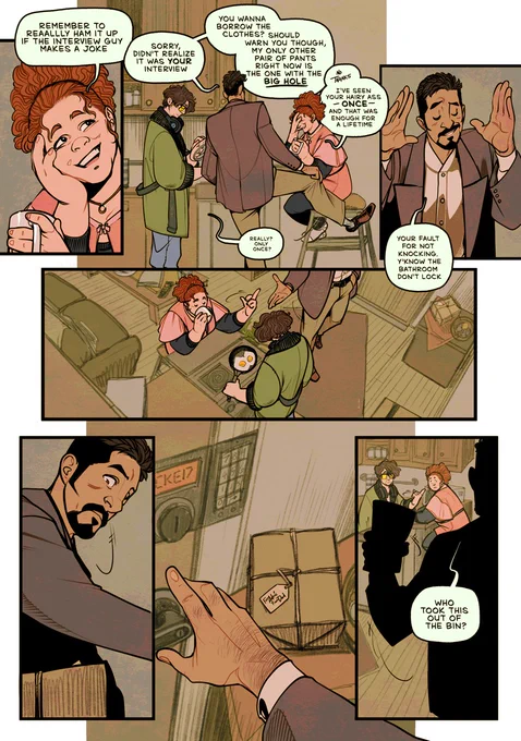 Four more comic pages done! That completes Chapter 1. Hope you enjoy all that background work. You can check out the whole first chapter on Tapas #webcomic #OC 