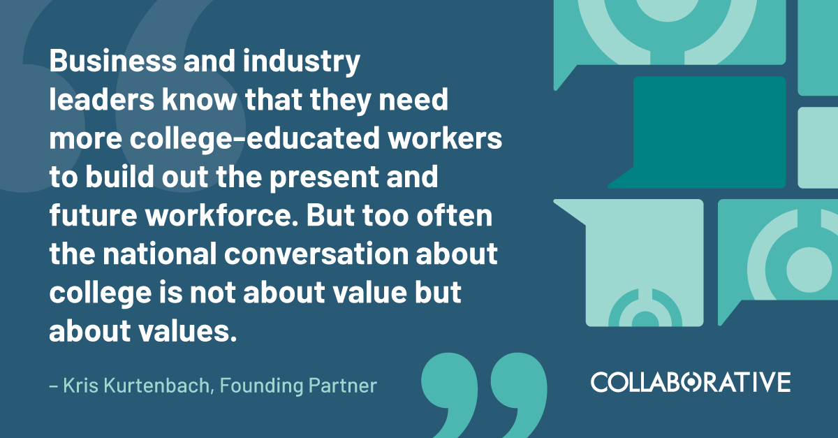 Collaborative’s recent blog is filled with insights like this from our founding partner  
<a href="/kkurtenbach/">Kris Kurtenbach☮️</a>, make sure you give it a read:
collaborativecommunications.com/education-can-…