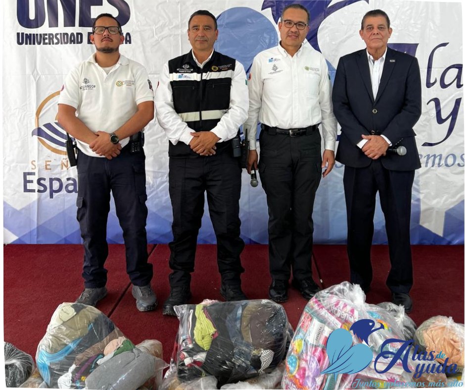 Agradecemos al Coordinador Estatal de Protección Civil de Durango, Arturo Galindo Cabada, por su donativo a #AlasdeAyuda 2024
#AyudemosaAyudar #DonaParaAyudar #ColegioEspaña #UNES #Durango