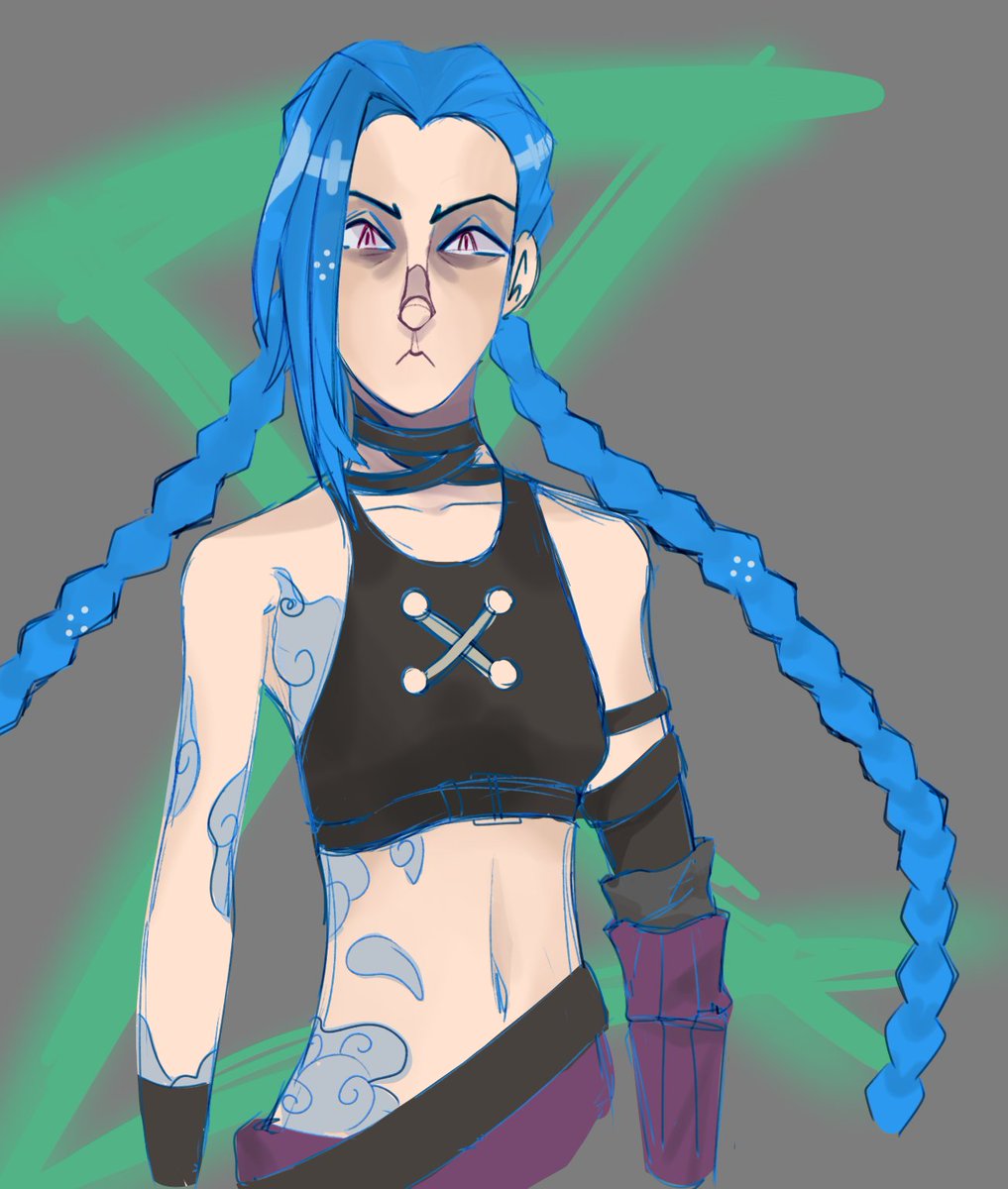 Warm up doodle #jinx #arcane