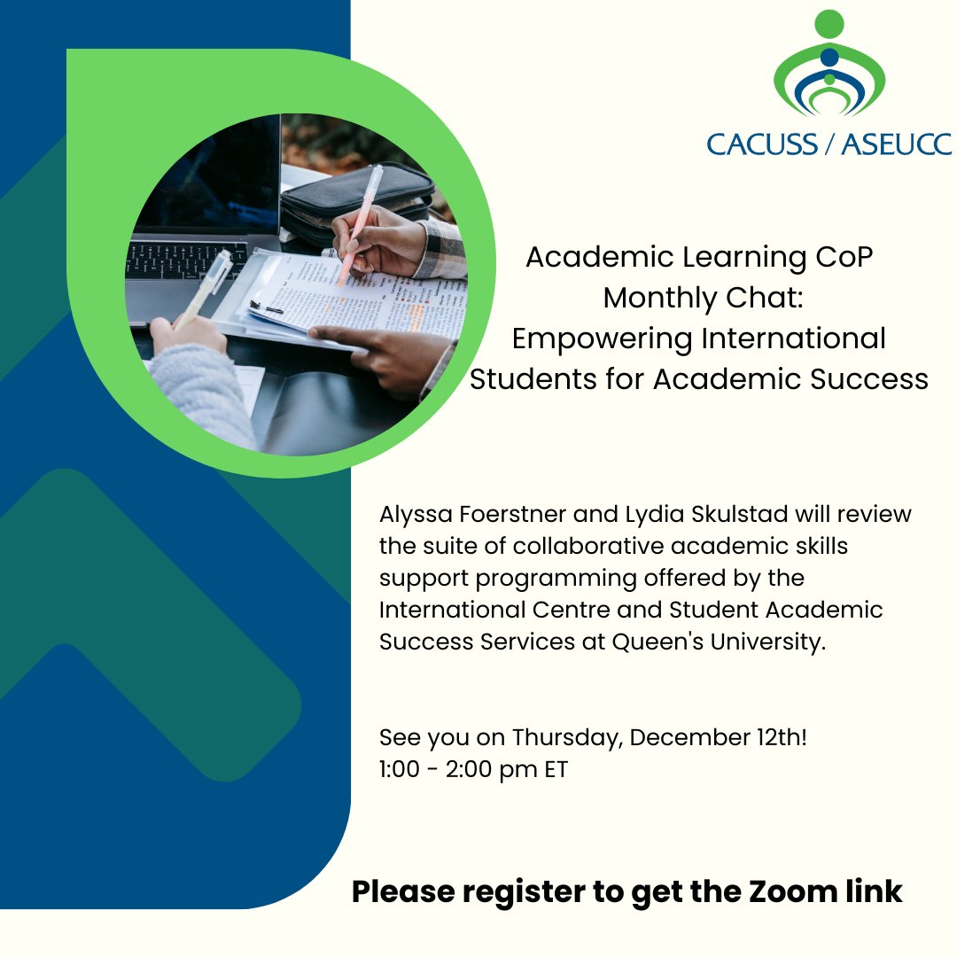 CACUSS/ASEUCC tweet media