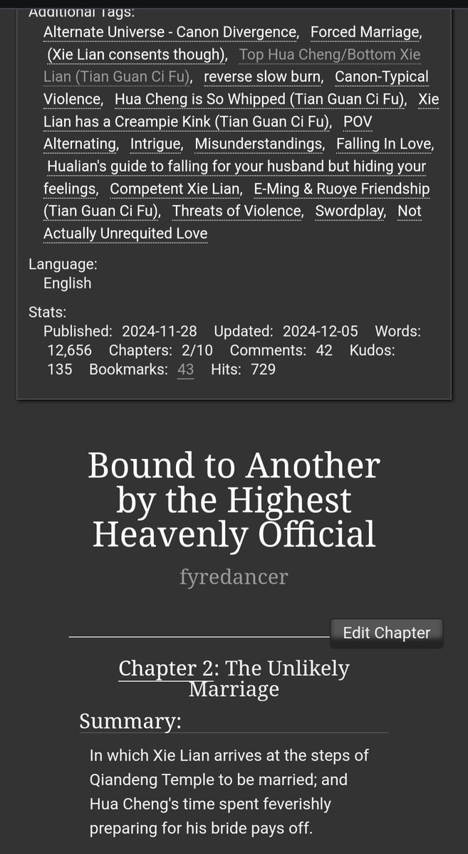 bounddreamer's tweet photo. Today's update, at long last!

Chapter Two: The Unlikely Marriage

https://t.co/dGcJ0oaTLX https://t.co/eswNnTbW3b