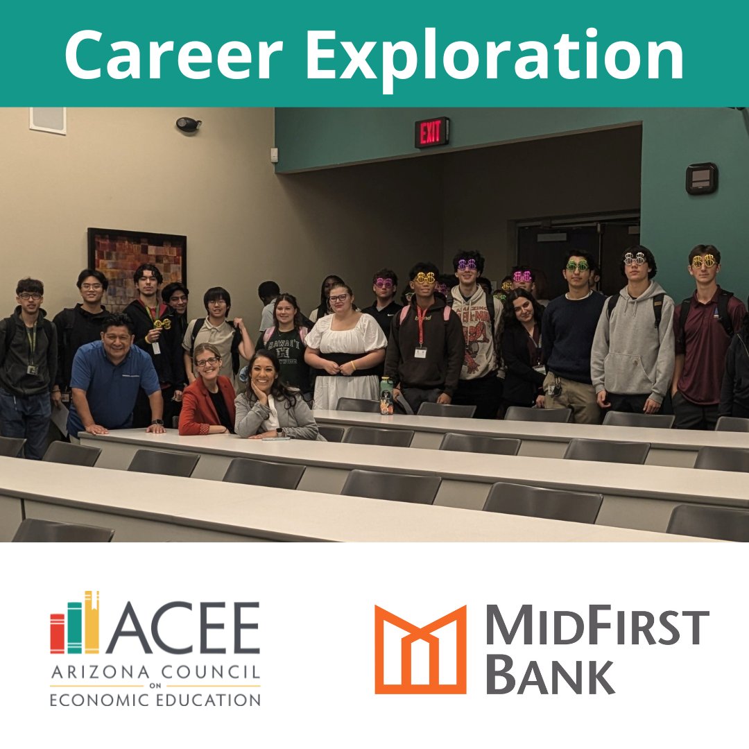 The Career Exploration program sponsored by <a href="/MidFirst/">MidFirst Bank</a> Bank at <a href="/PeoriaMET/">#PeoriaMET</a> inspired students with amazing speakers Dr. Schwartz and Mr. Jauregui! Thank you! #CareerExploration