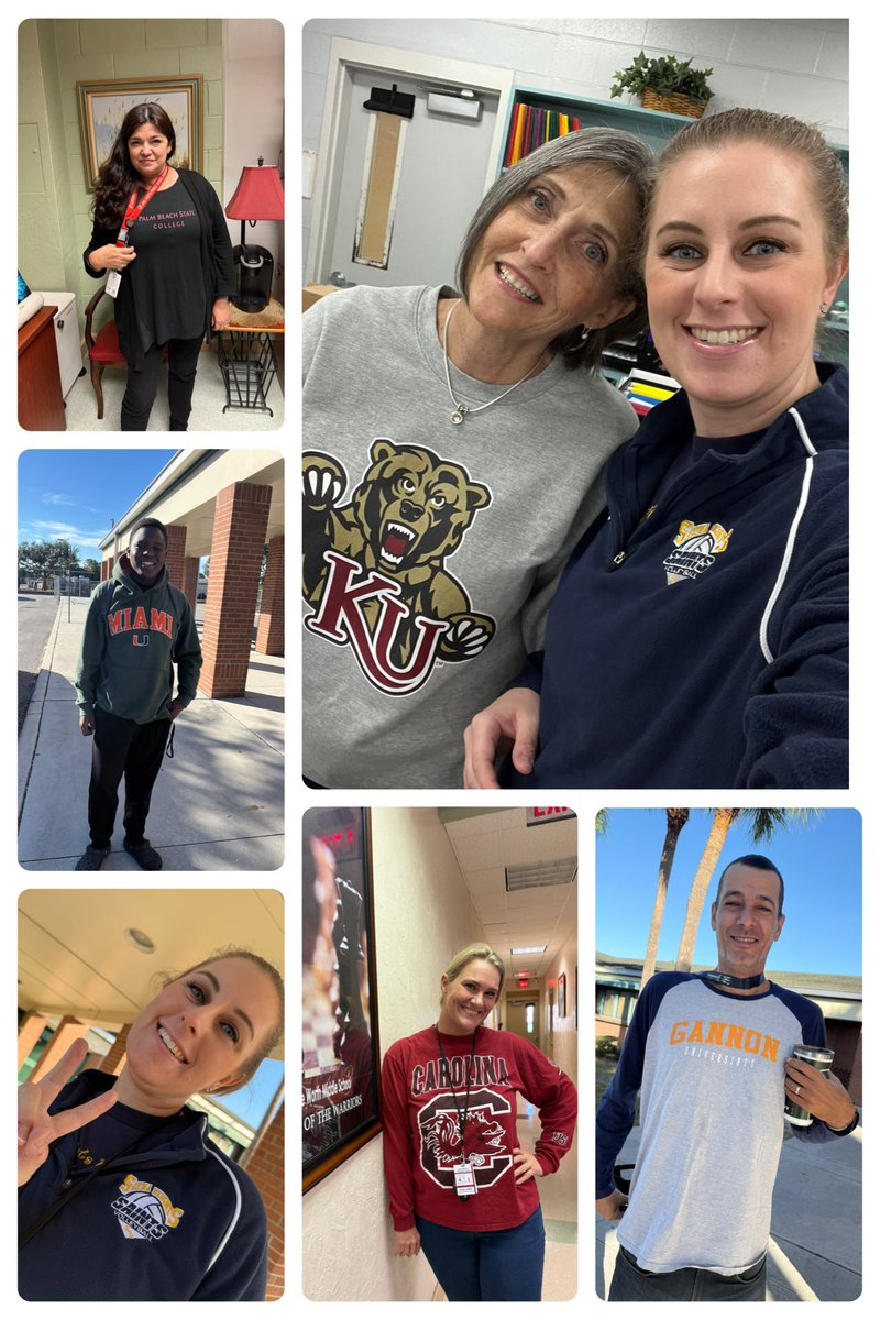 LWMSWarriors's tweet photo. College vibes on point today! 🎓💙 Proud to see our students &amp; staff rocking their favorite college tees—future goals in the making! 👕📚✨ #CollegeTShirtDay #AVIDWarriors @CaelethiaTaylor @AP_Makowski @ExpatEducatorTJ @LaquandraGolf @AVID4College https://t.co/ueuwMRvreP
