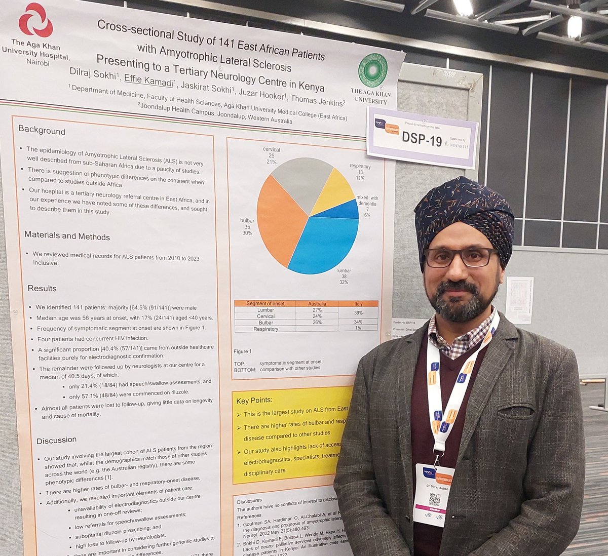 Thank you to <a href="/mndassoc/">MND Association</a> for the kind and generous opportunity to share some of our Africa ALS genetics work, funded by <a href="/alsassociation/">The ALS Association</a> through <a href="/AKUGlobal/">Aga Khan University</a>, during the 35th #alsmndsymp!