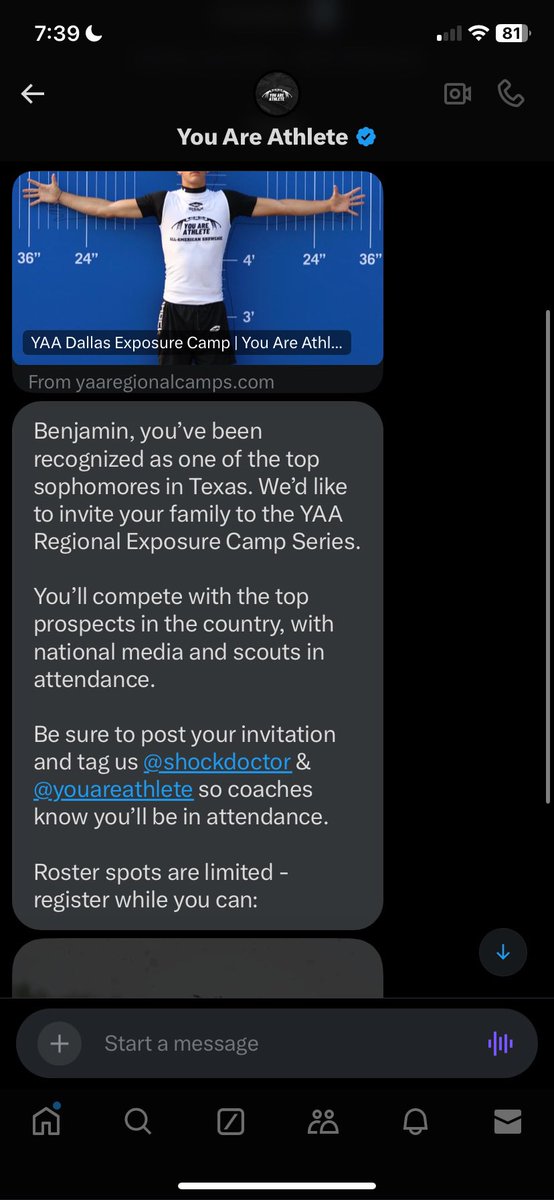 Very thankful for the invite