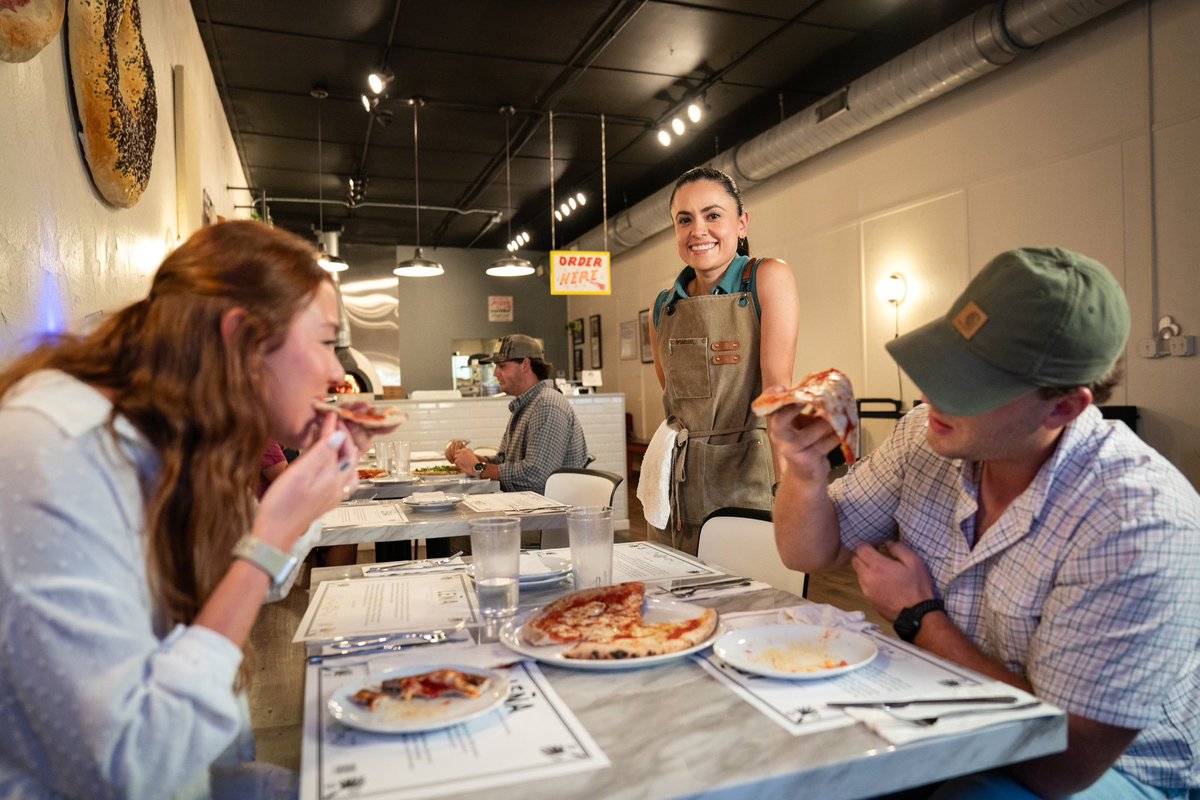 Come warm up at <a href="/LenaPizzaBagels/">LenaPizzaBagels</a> tonight with our fresh Neapolitan brick oven wood-fired pizza, salads and made-in-house desserts — plus, we’ll serve you with a smile! Ask us about our great wine selection too. Happy Holidays y'all 🔥🍕🍷